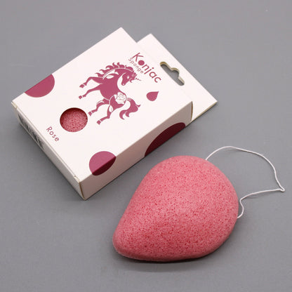 Konjac Sponge with Rose, Teardrop Shape | #product_category# - OneRoofGifts