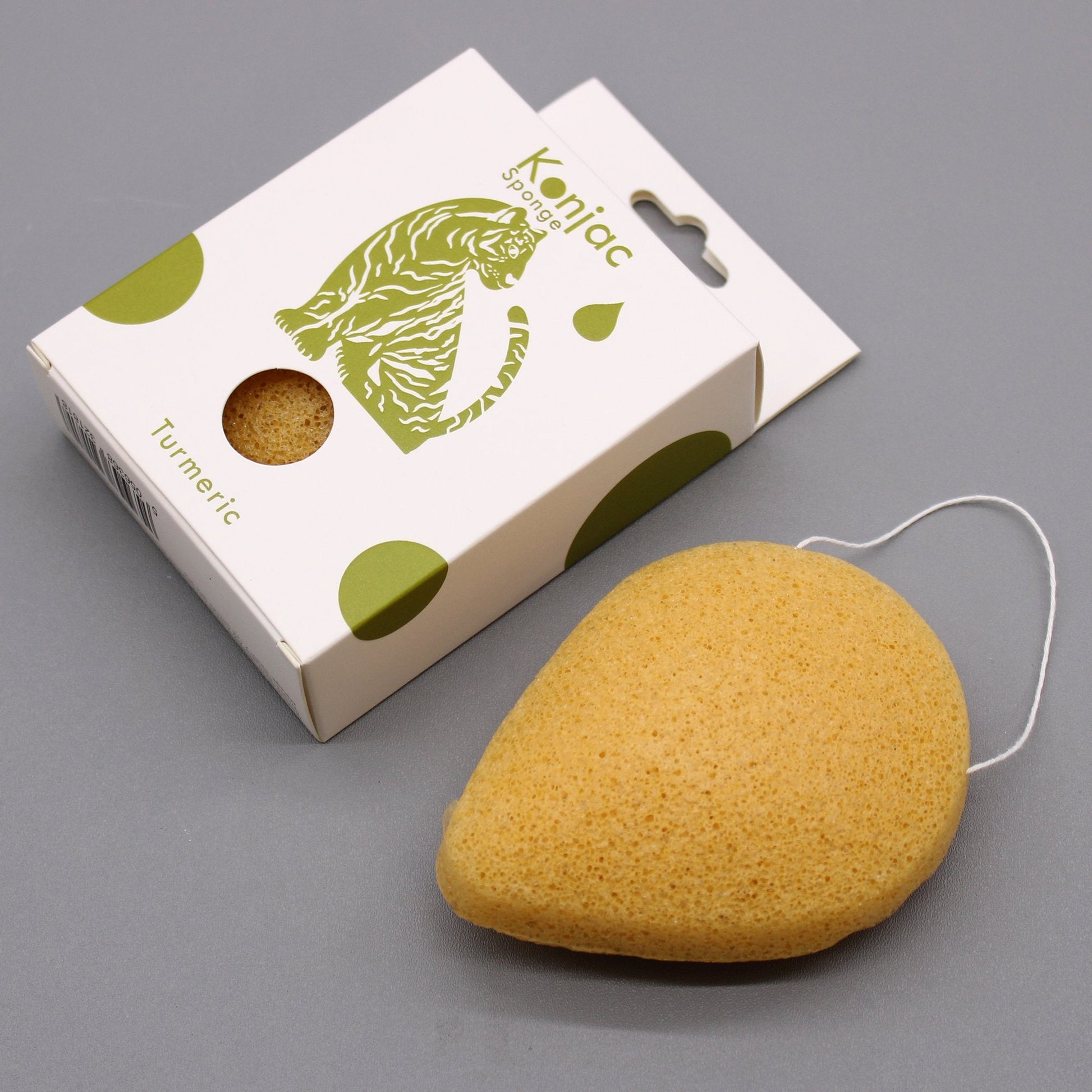 Konjac Sponge with Turmeric, Teardrop Shape | #product_category# - OneRoofGifts