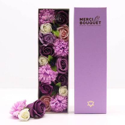 Lavender, Rose, and Carnation Long Box Arrangement | #product_category# - OneRoofGifts