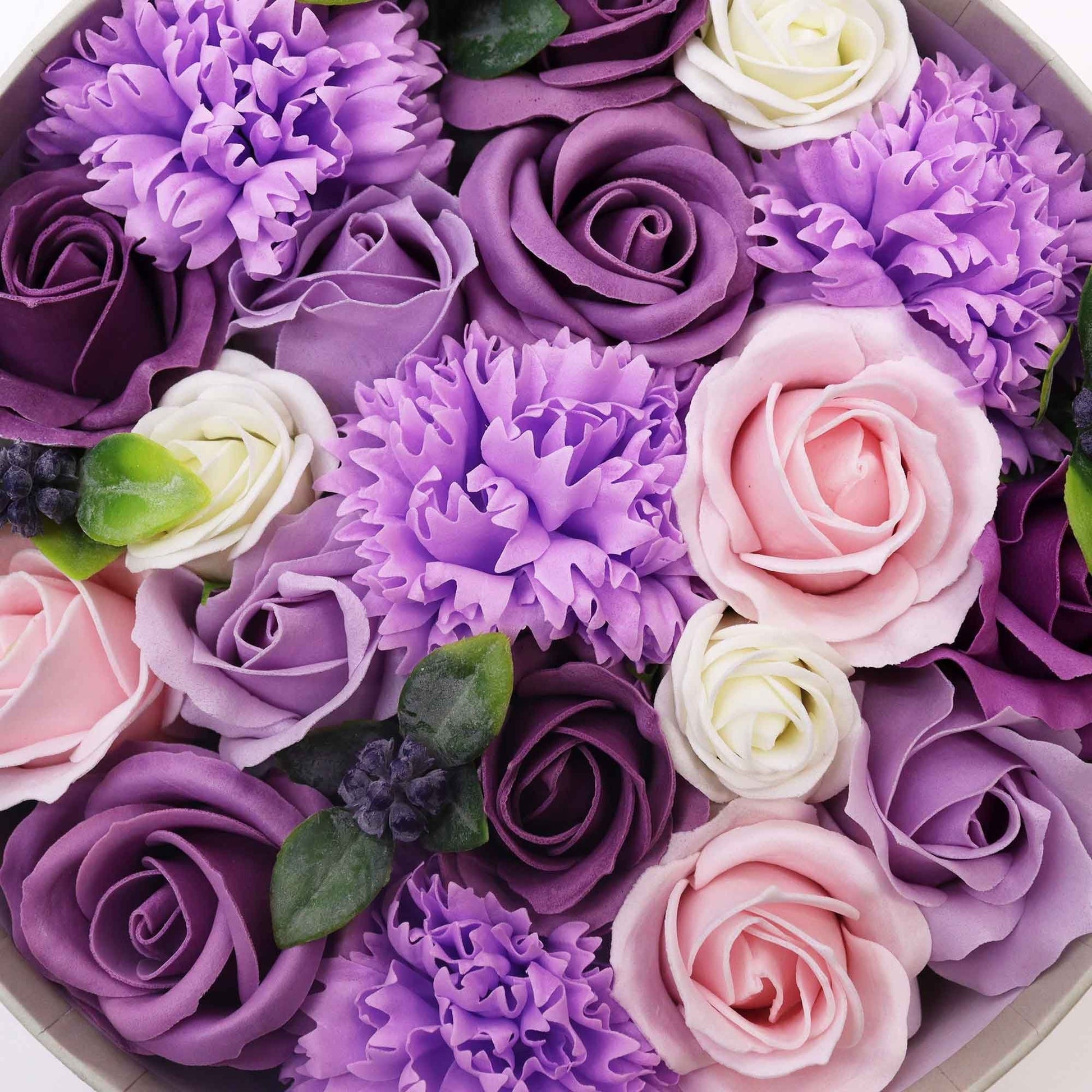 Lavender, Rose, and Carnation Round Box | #product_category# - OneRoofGifts