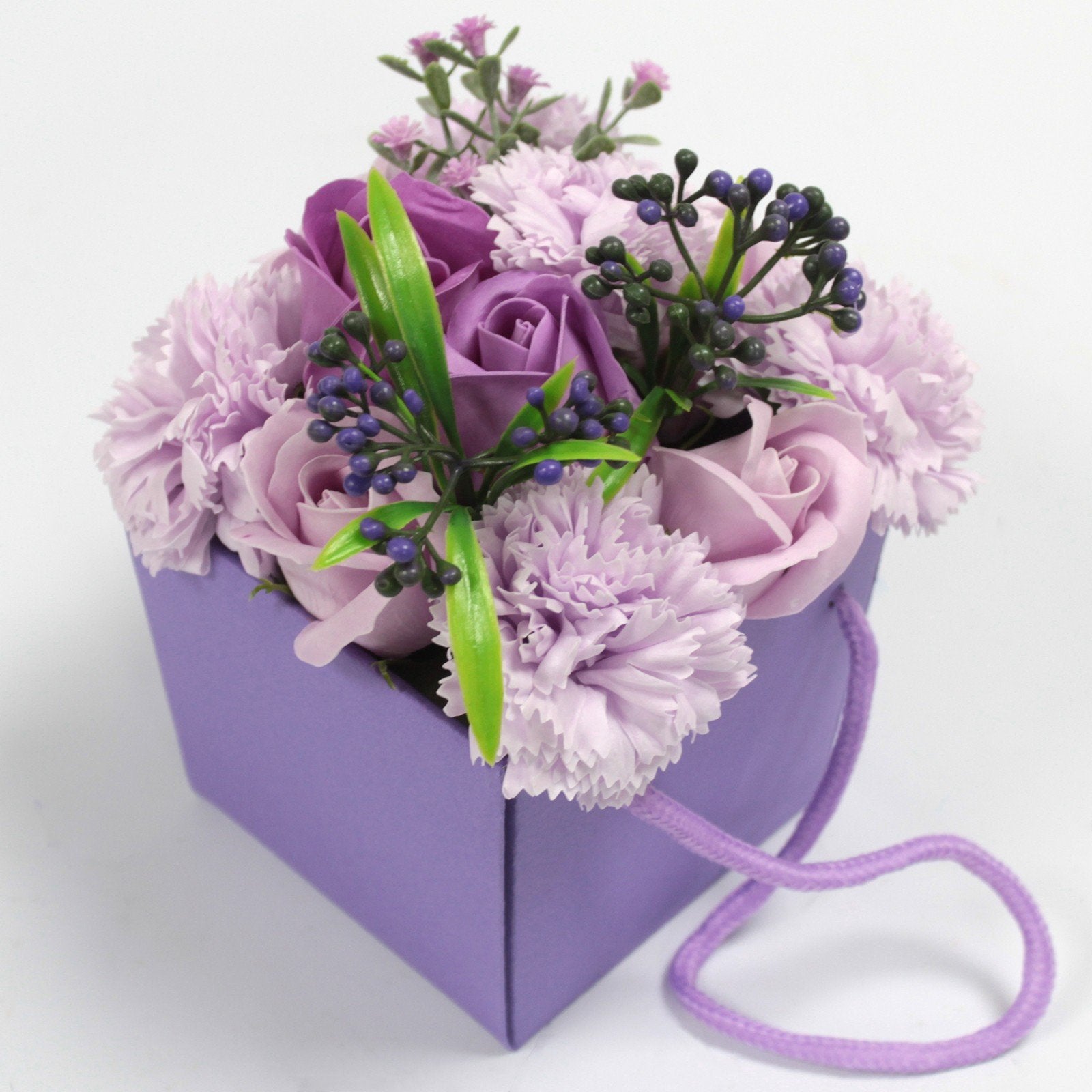 Lavender, Rose, and Carnation Soap Flower Bouquet | #product_category# - OneRoofGifts