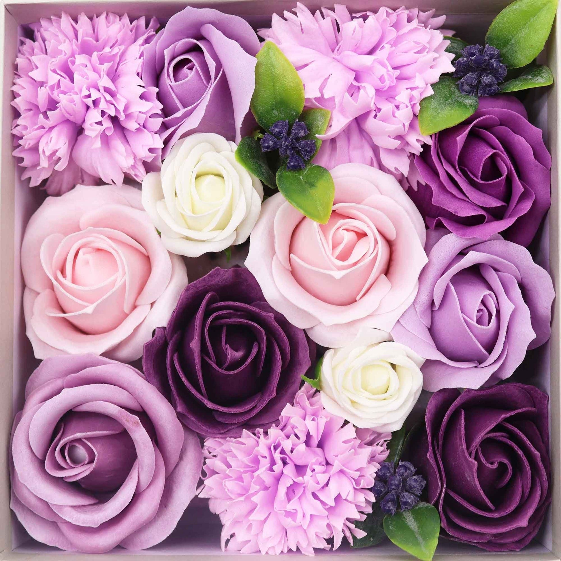 Lavender, Rose, and Carnation Square Box | #product_category# - OneRoofGifts