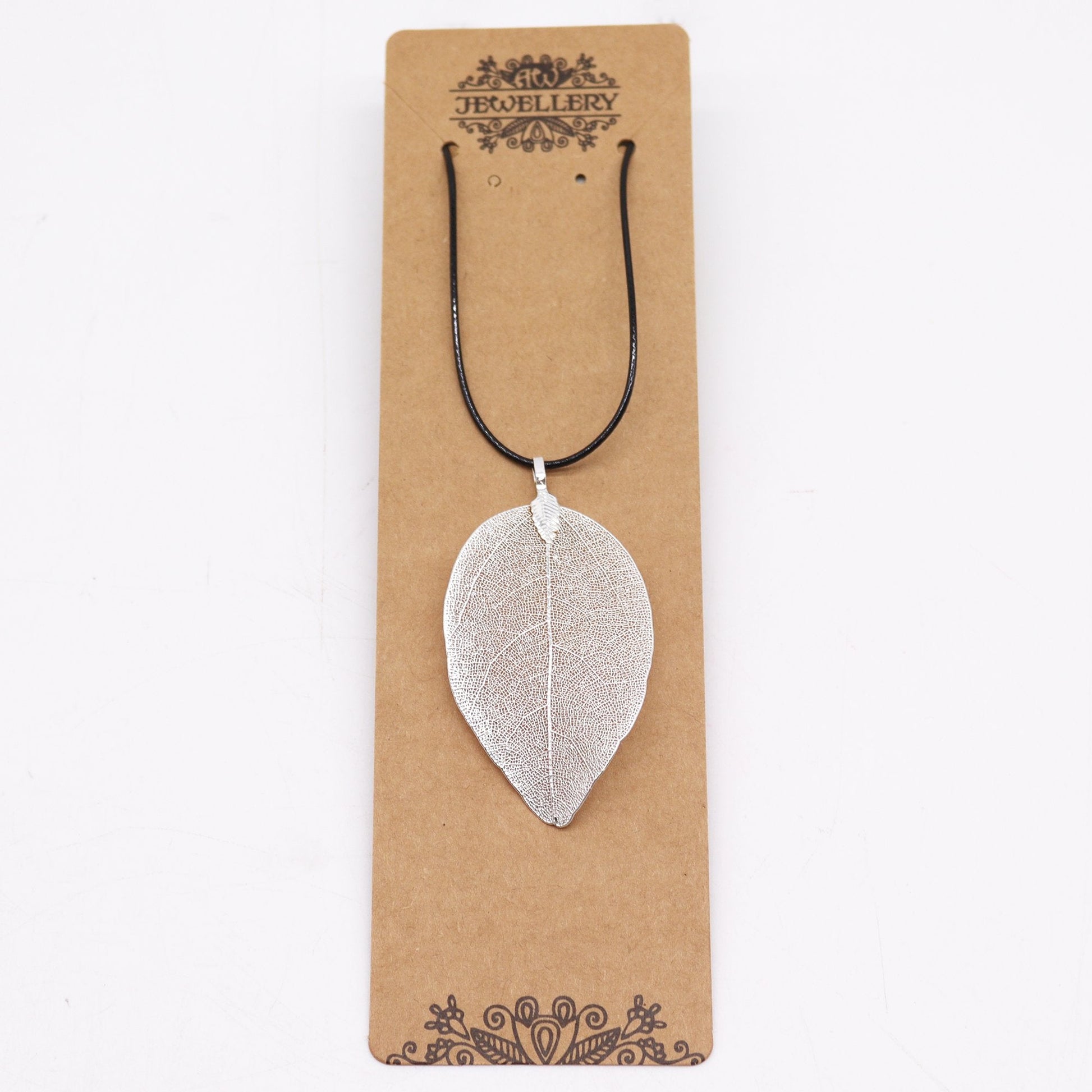 Leaf Necklace, Silver Bravery | #product_category# - OneRoofGifts
