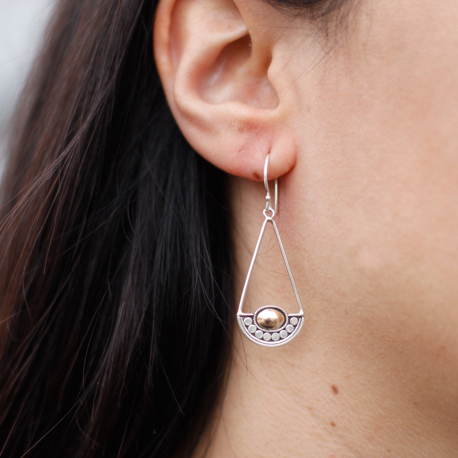 Luna Balance Earrings in Silver and Gold | #product_category# - OneRoofGifts
