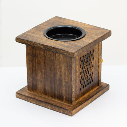 Mango Wood Large Box Burner - Buddha Design | #product_category# - OneRoofGifts
