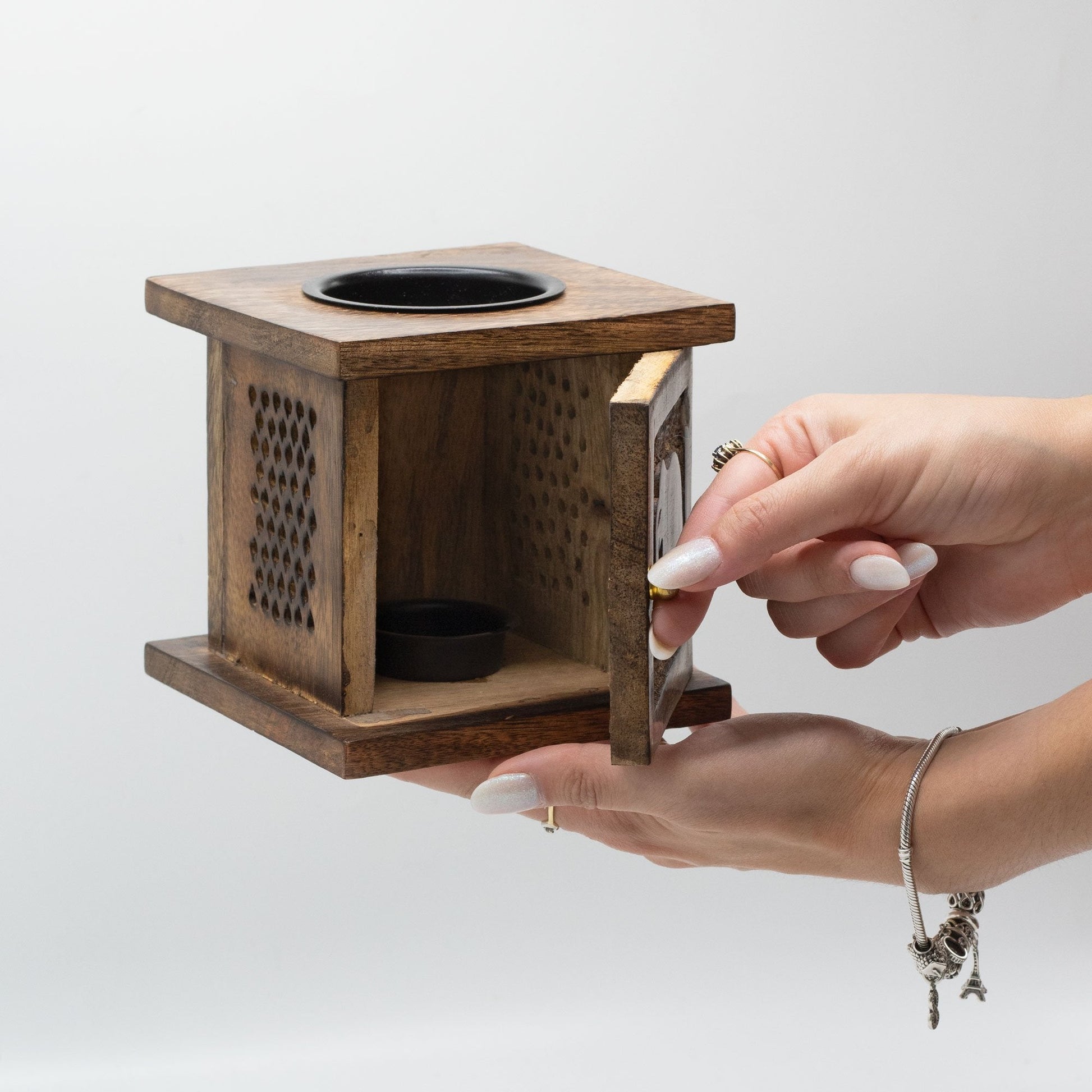 Mango Wood Large Box Burner - Buddha Design | #product_category# - OneRoofGifts