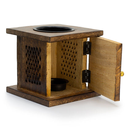Mango Wood Large Box Burner - Buddha Design | #product_category# - OneRoofGifts