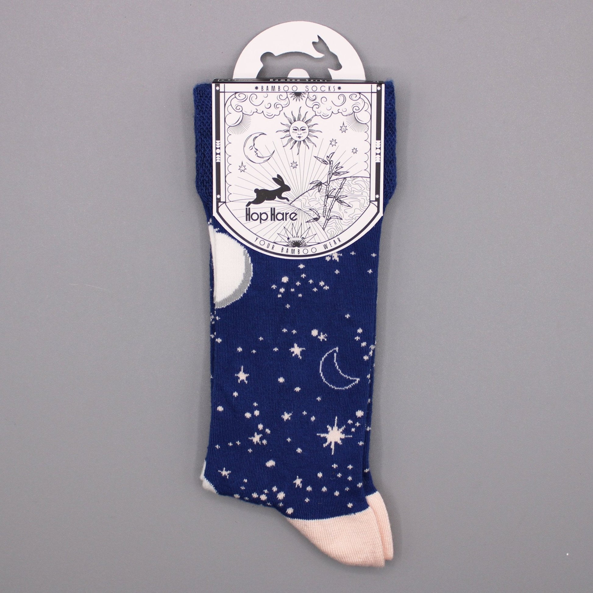 M/L Hop Hare Moon Walk Bamboo Socks | #product_category# - OneRoofGifts