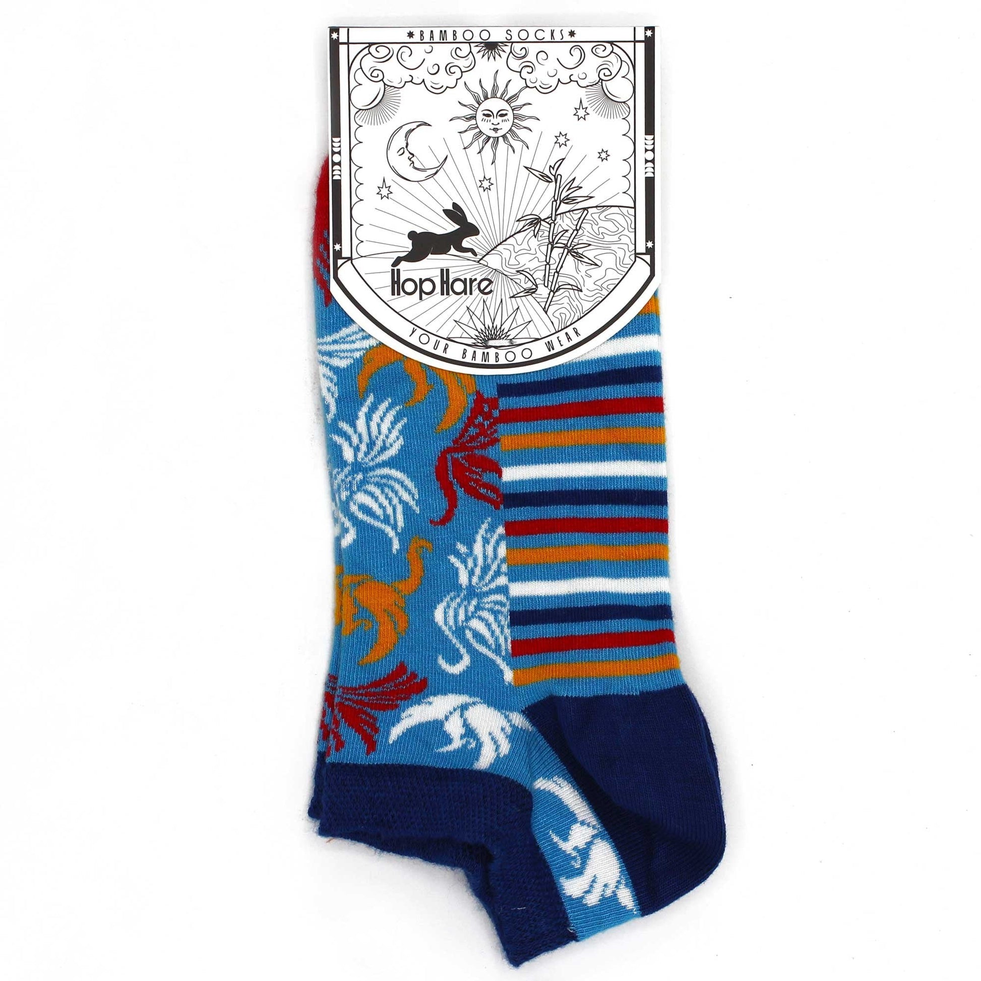M/L (Size 7.5 - 11.5) Hop Hare Low Bamboo Socks - Phoenix | #product_category# - OneRoofGifts