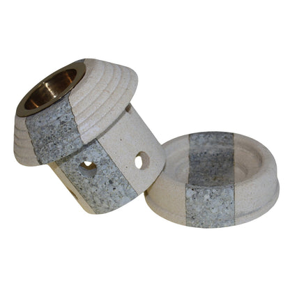 Oil Burner Lantern Combo, Stone | #product_category# - OneRoofGifts