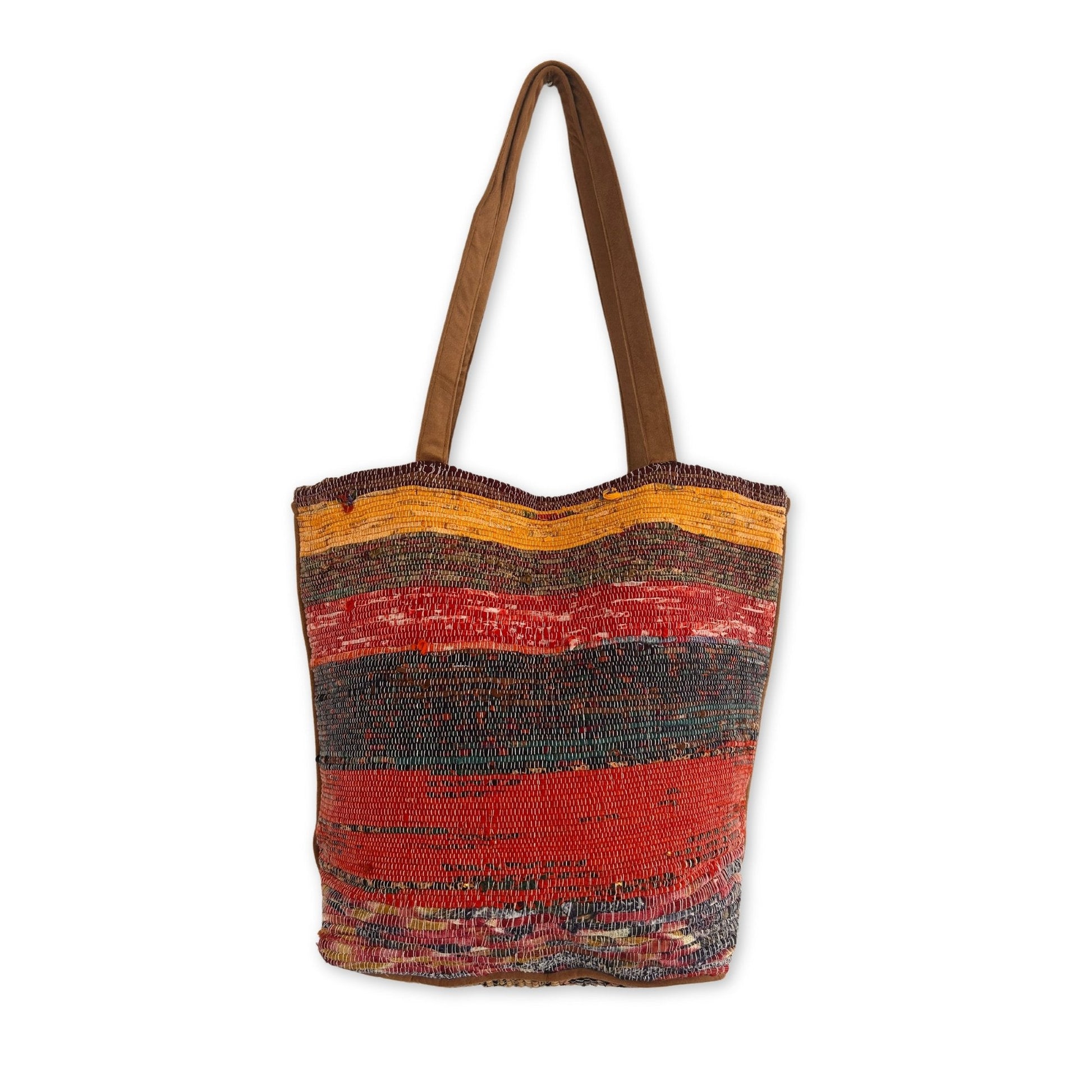 Oversized Recycled Rug Bag in Pink Shades | #product_category# - OneRoofGifts
