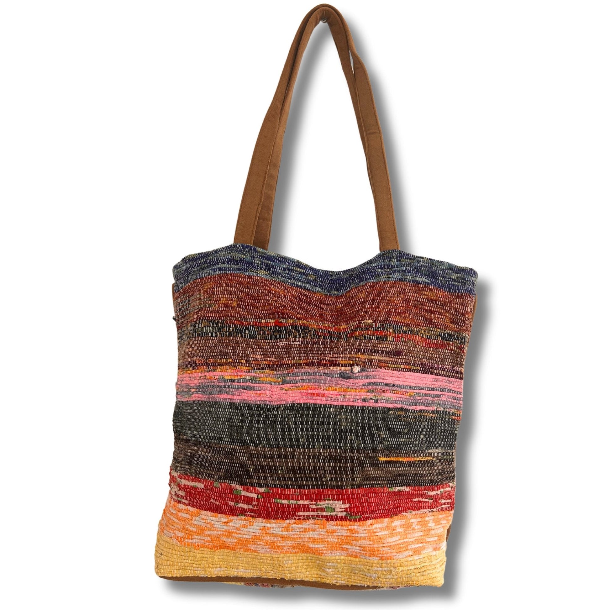 Oversized Recycled Rug Bag - Lavender Shades | #product_category# - OneRoofGifts