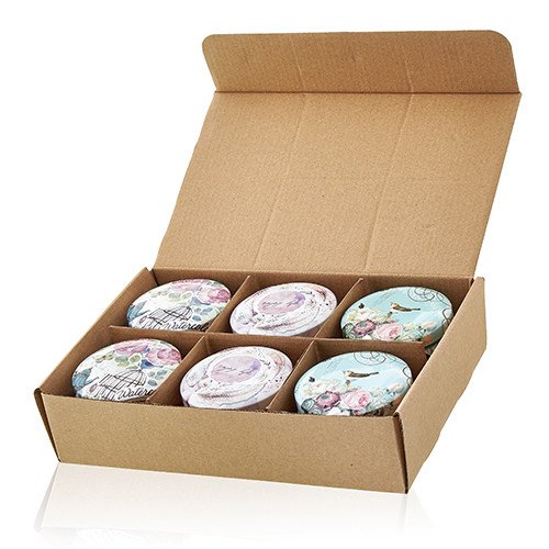 Parisian Weekend Artistic Tin Candle - Floral Peonies - Assorted Design | #product_category# - OneRoofGifts