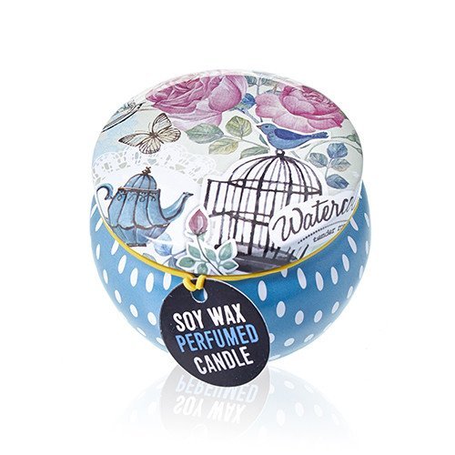 Parisian Weekend Artistic Tin Candle - Floral Peonies - Assorted Design | #product_category# - OneRoofGifts