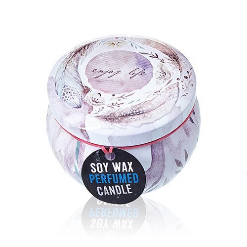 Parisian Weekend Artistic Tin Candle - Floral Peonies - Assorted Design | #product_category# - OneRoofGifts