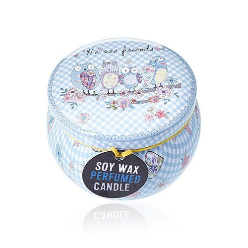 Parma Violet Artistic Tin Candle with Positive Messages - Assorted Designs | #product_category# - OneRoofGifts