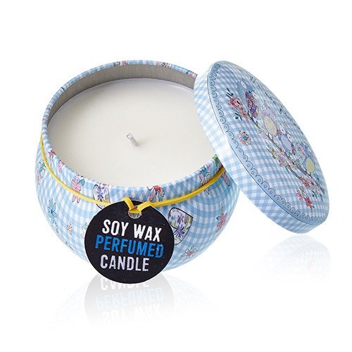 Parma Violet Artistic Tin Candle with Positive Messages - Assorted Designs | #product_category# - OneRoofGifts