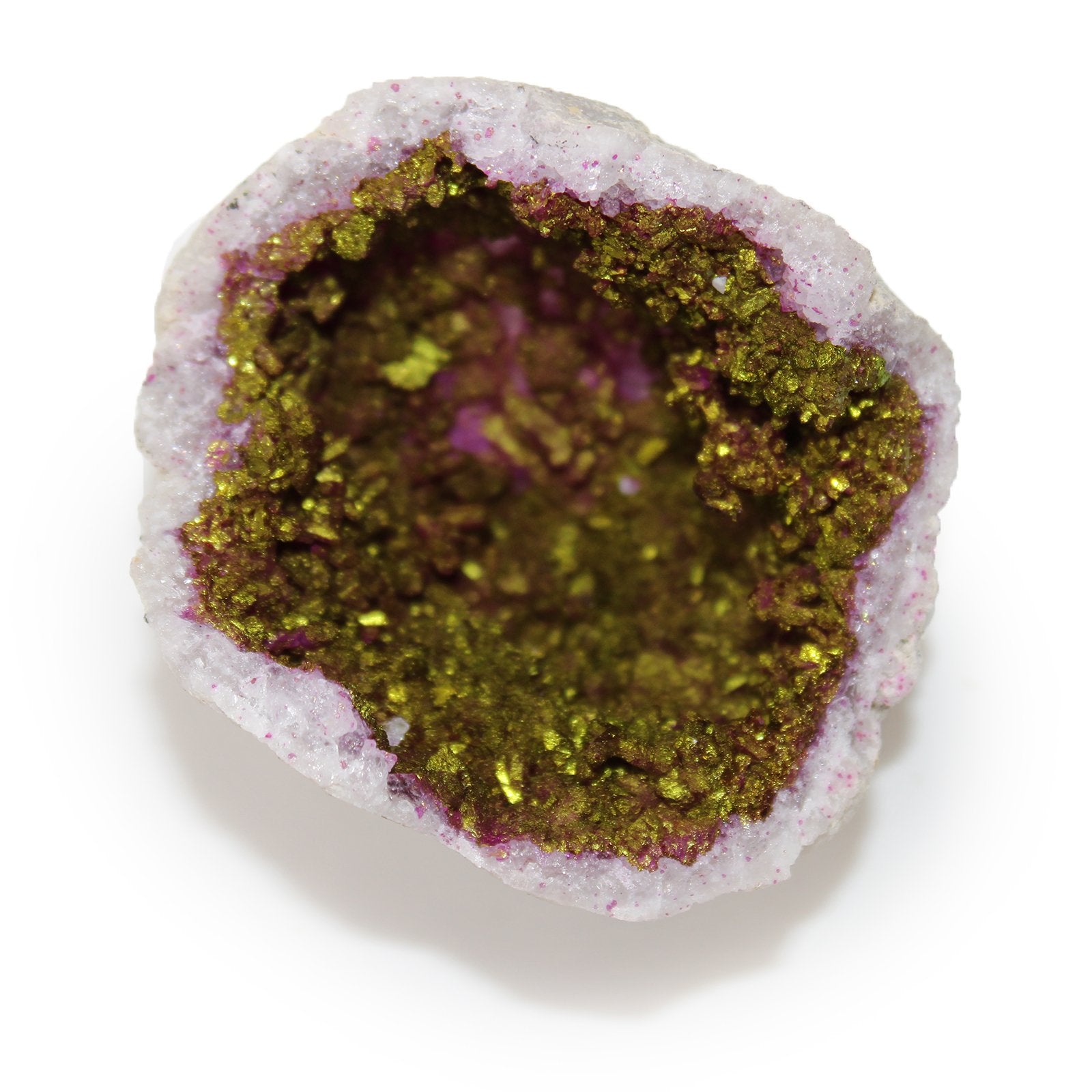 Pink and Gold Natural Colored Calcite Geodes | #product_category# - OneRoofGifts