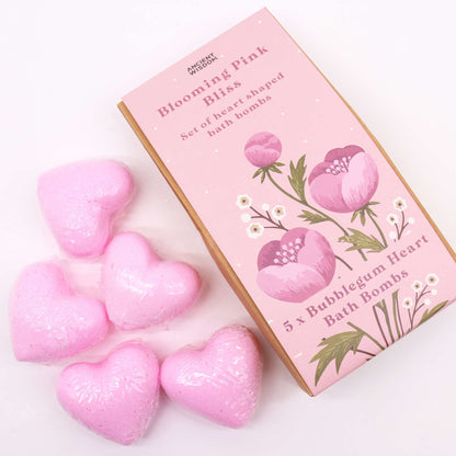 Pink Bliss Blooming Bath Heart Set | #product_category# - OneRoofGifts
