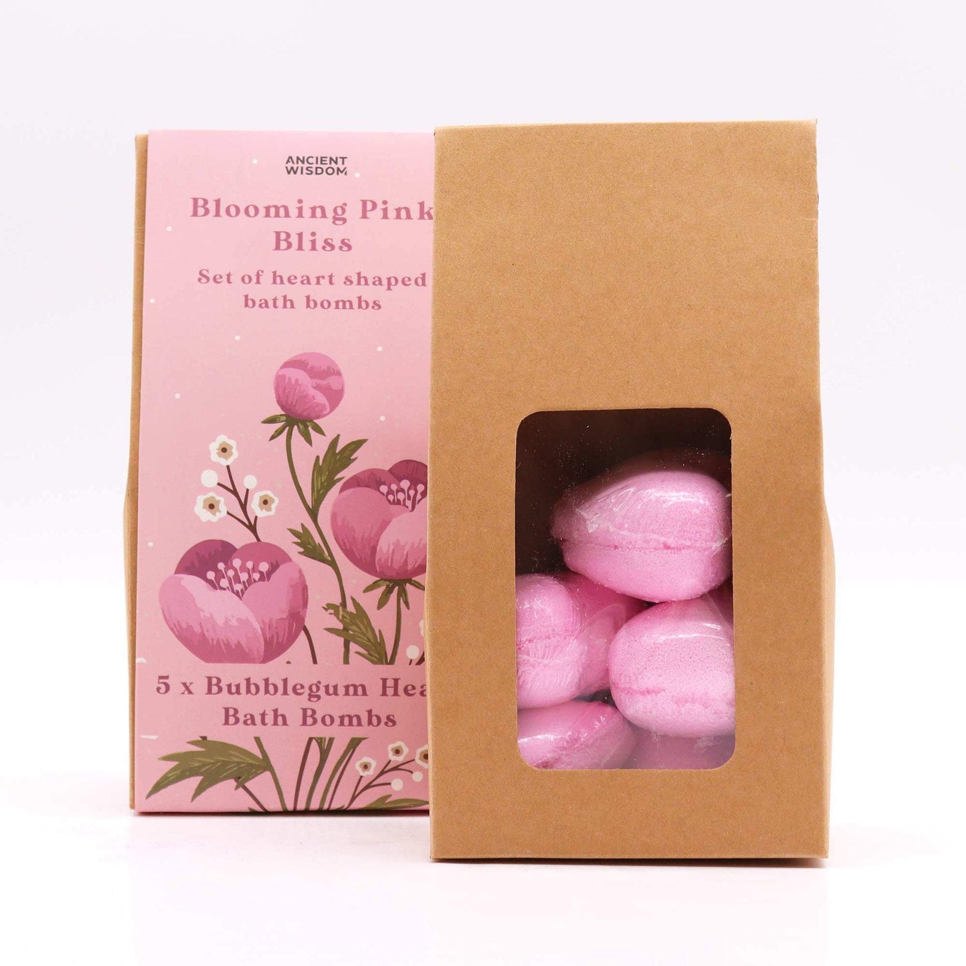 Pink Bliss Blooming Bath Heart Set | #product_category# - OneRoofGifts