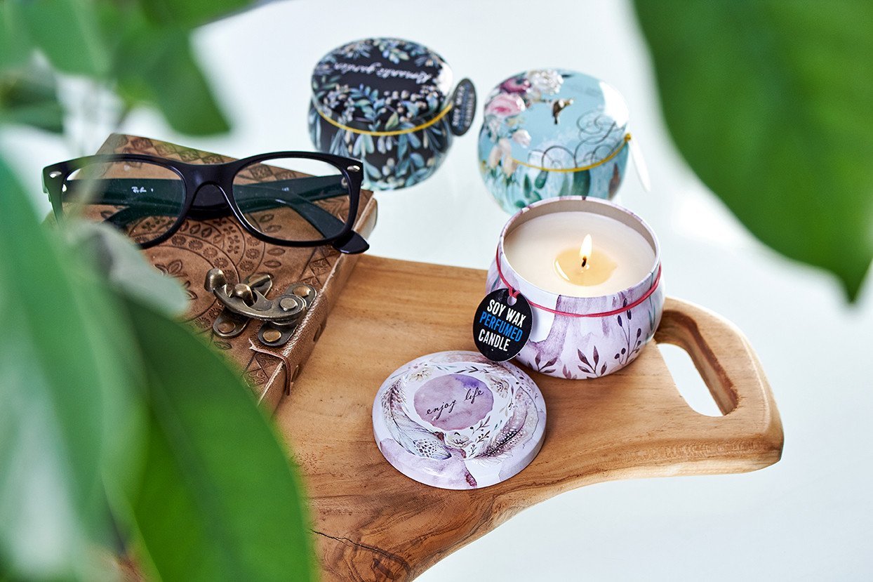 Raspberry Scented Tin Candle - Assorted Sea Life Designs | #product_category# - OneRoofGifts