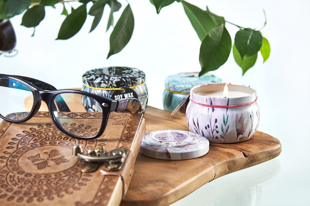 Raspberry Scented Tin Candle - Assorted Sea Life Designs | #product_category# - OneRoofGifts