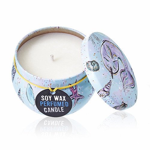 Raspberry Scented Tin Candle - Assorted Sea Life Designs | #product_category# - OneRoofGifts
