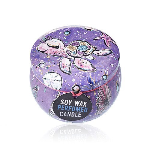 Raspberry Scented Tin Candle - Assorted Sea Life Designs | #product_category# - OneRoofGifts