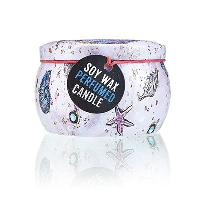 Raspberry Scented Tin Candle - Assorted Sea Life Designs | #product_category# - OneRoofGifts