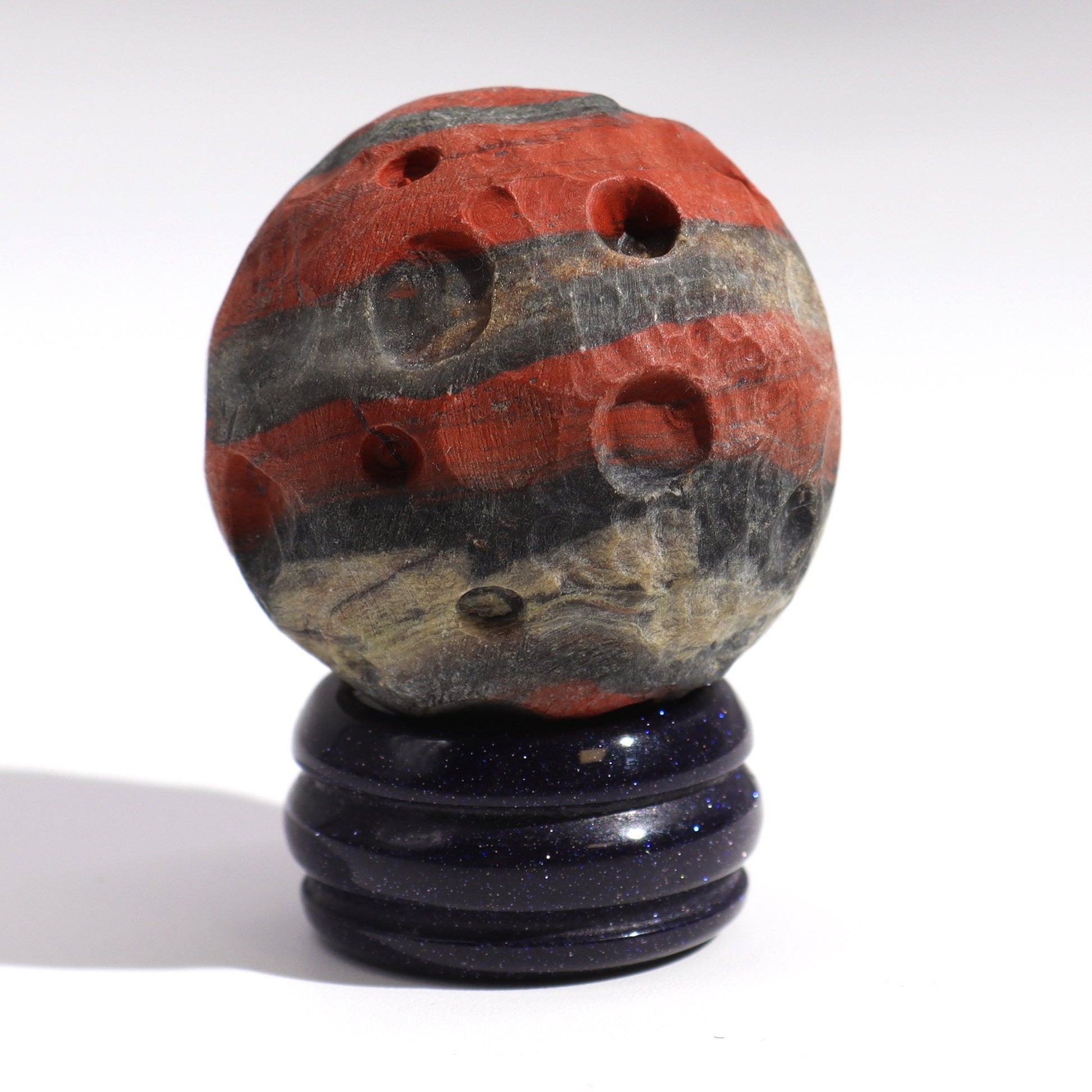 Red Jasper Mars Planet on Goldstone Stand | #product_category# - OneRoofGifts