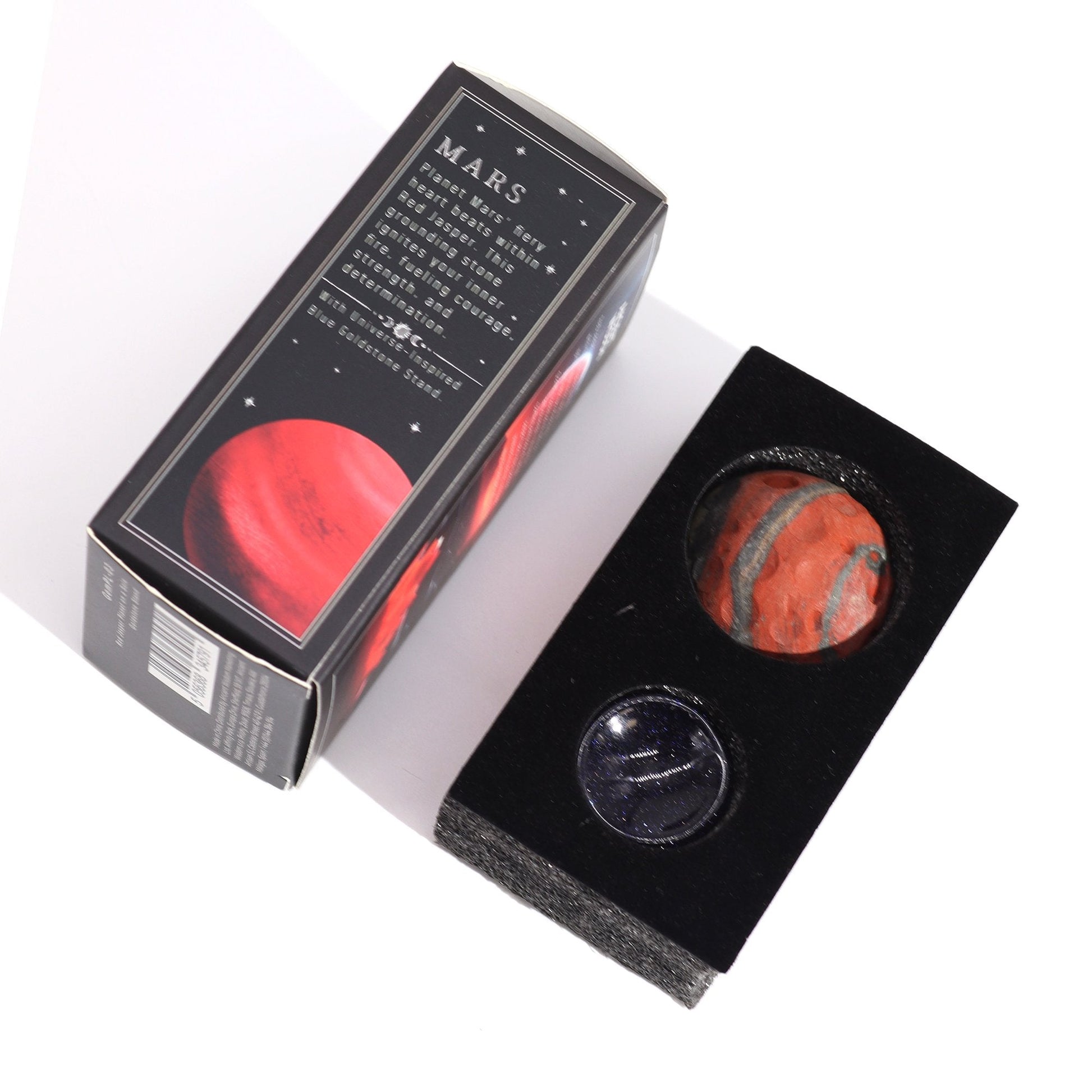 Red Jasper Mars Planet on Goldstone Stand | #product_category# - OneRoofGifts