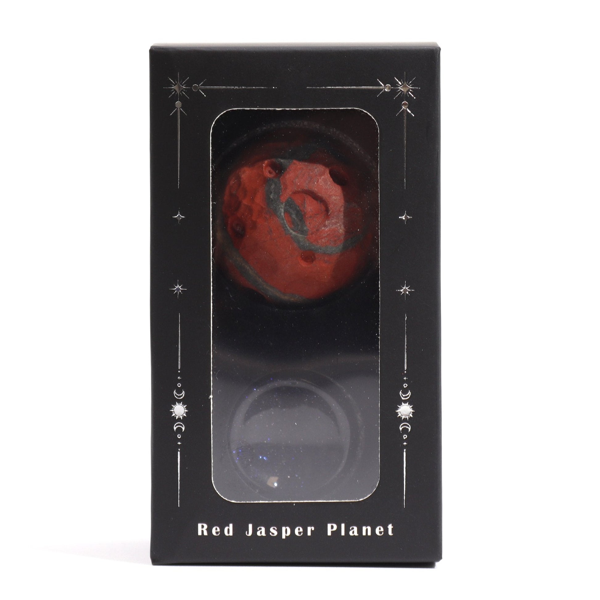 Red Jasper Mars Planet on Goldstone Stand | #product_category# - OneRoofGifts