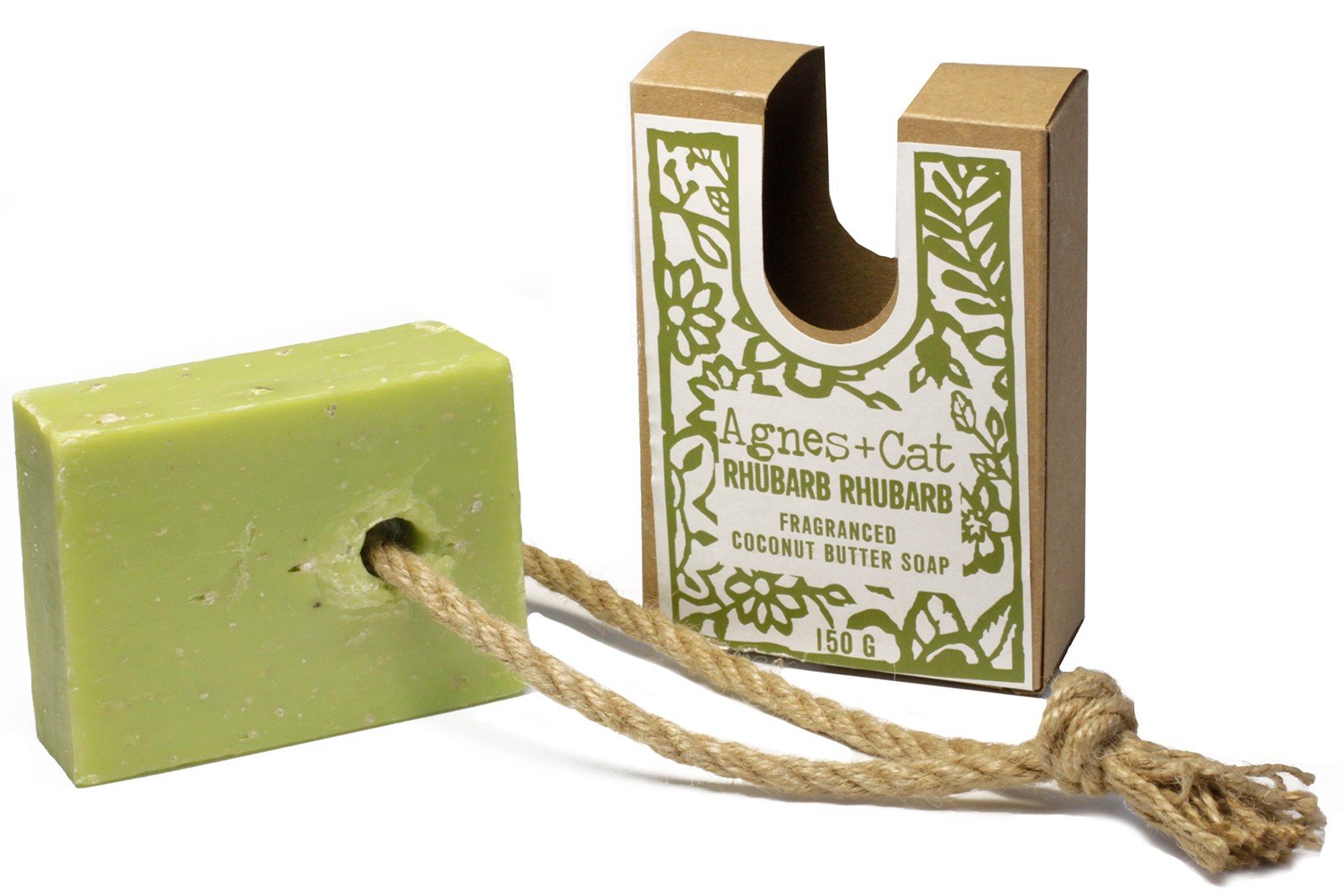 Rhubarb & Apple Handcrafted Soap on a Rope | #product_category# - OneRoofGifts