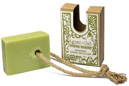 Rhubarb & Apple Handcrafted Soap on a Rope | #product_category# - OneRoofGifts