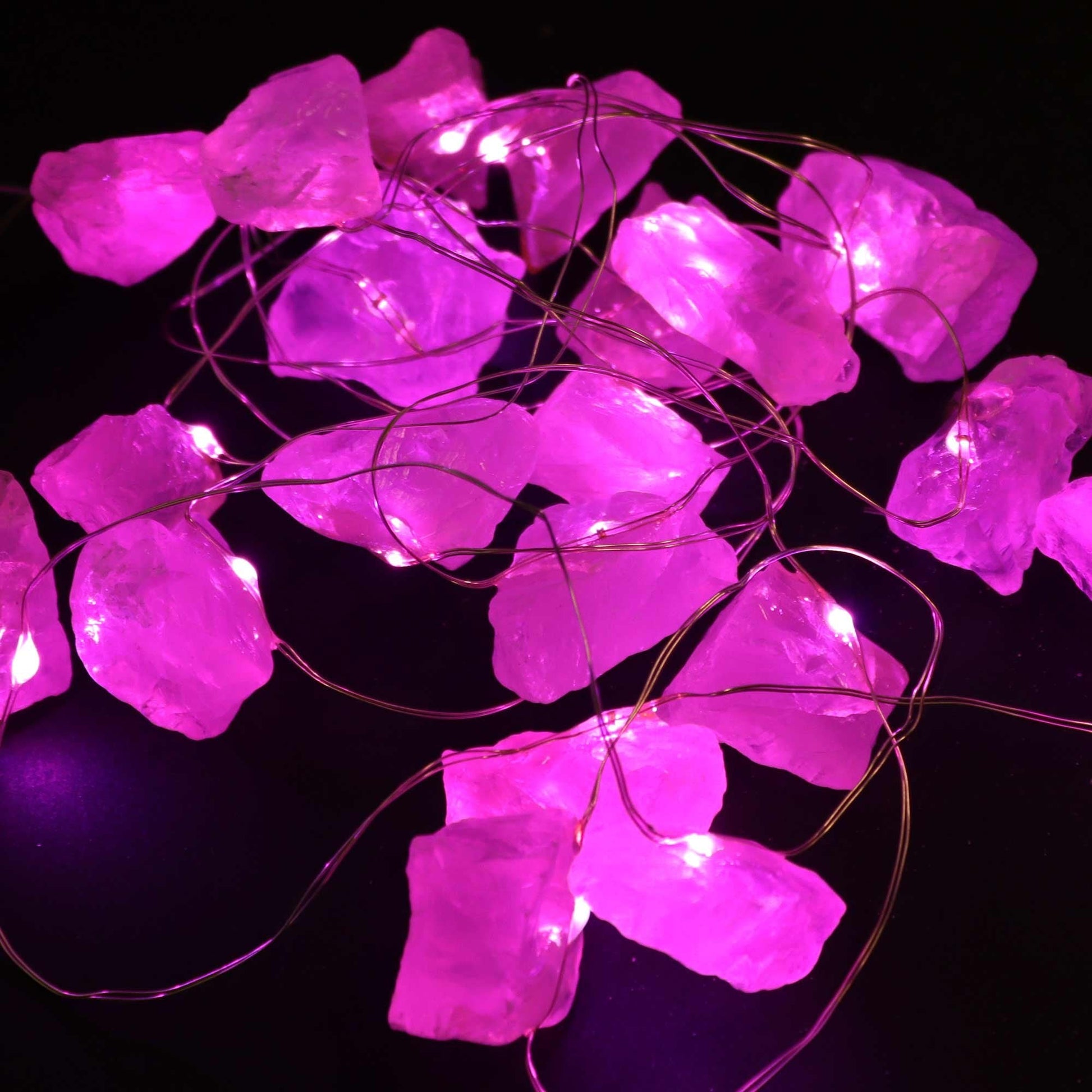 Rose Quartz Enchantment Gemstone Lights | #product_category# - OneRoofGifts