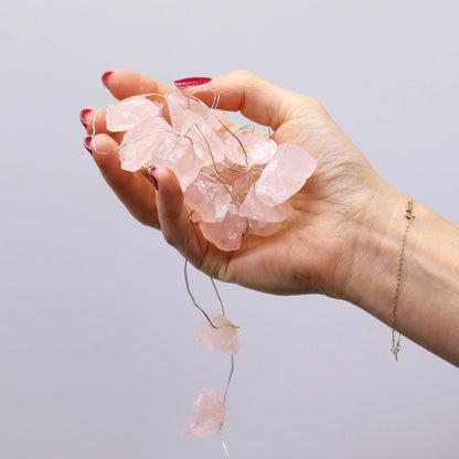 Rose Quartz Enchantment Gemstone Lights | #product_category# - OneRoofGifts