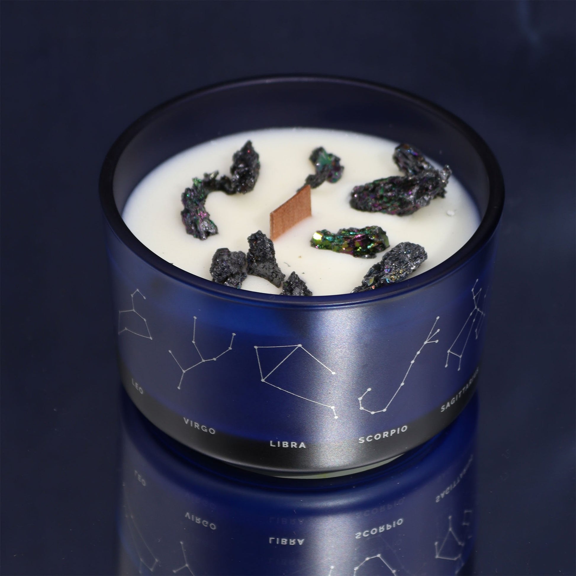 Sagittarius Zodiac Crystal Candle with Gemstone Bracelet | #product_category# - OneRoofGifts