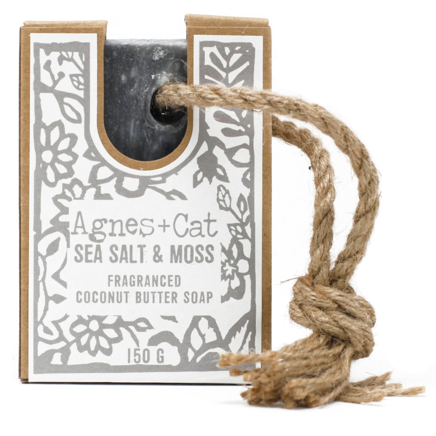 Sea Salt and Moss Soap on a Rope | #product_category# - OneRoofGifts