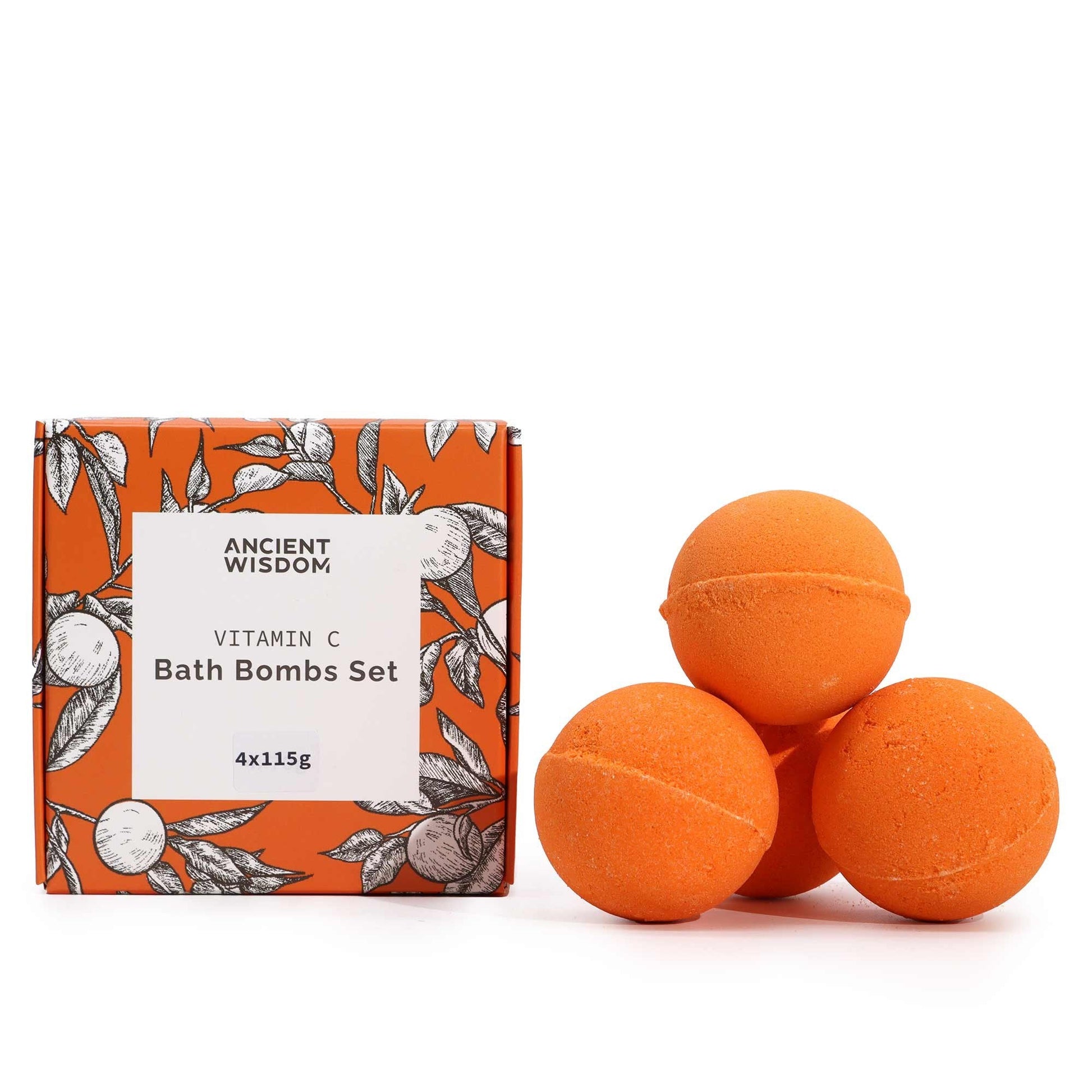 Set of 4 Aromatherapy Vitamin C Bath Bombs | #product_category# - OneRoofGifts