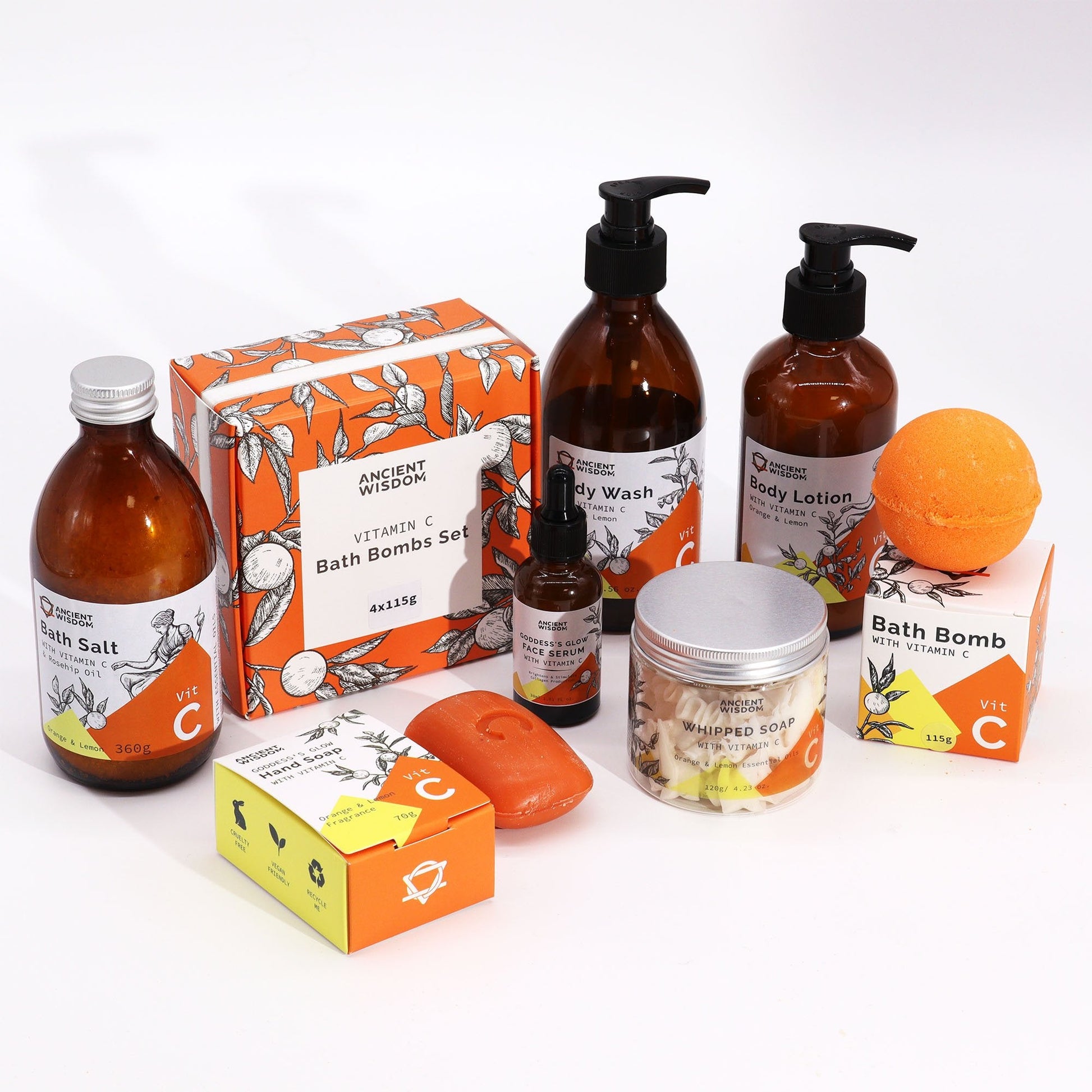 Set of 4 Aromatherapy Vitamin C Bath Bombs | #product_category# - OneRoofGifts