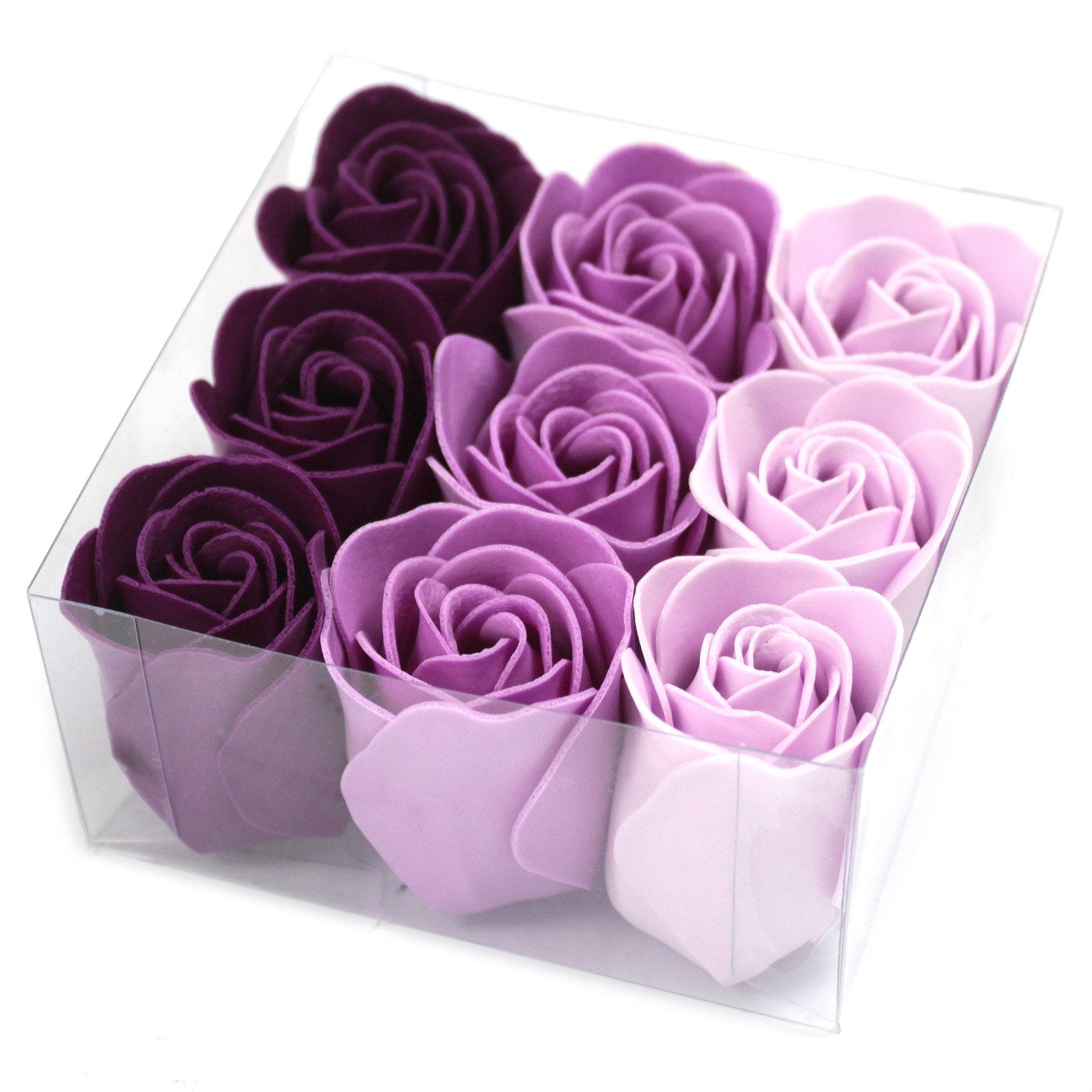 Set of 9 Lavender Rose Soap Flowers | #product_category# - OneRoofGifts