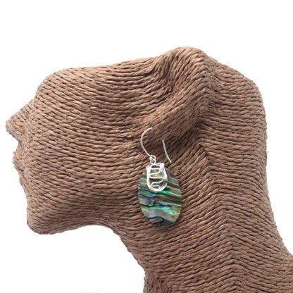 Silver and Abalone Shell Earrings | #product_category# - OneRoofGifts