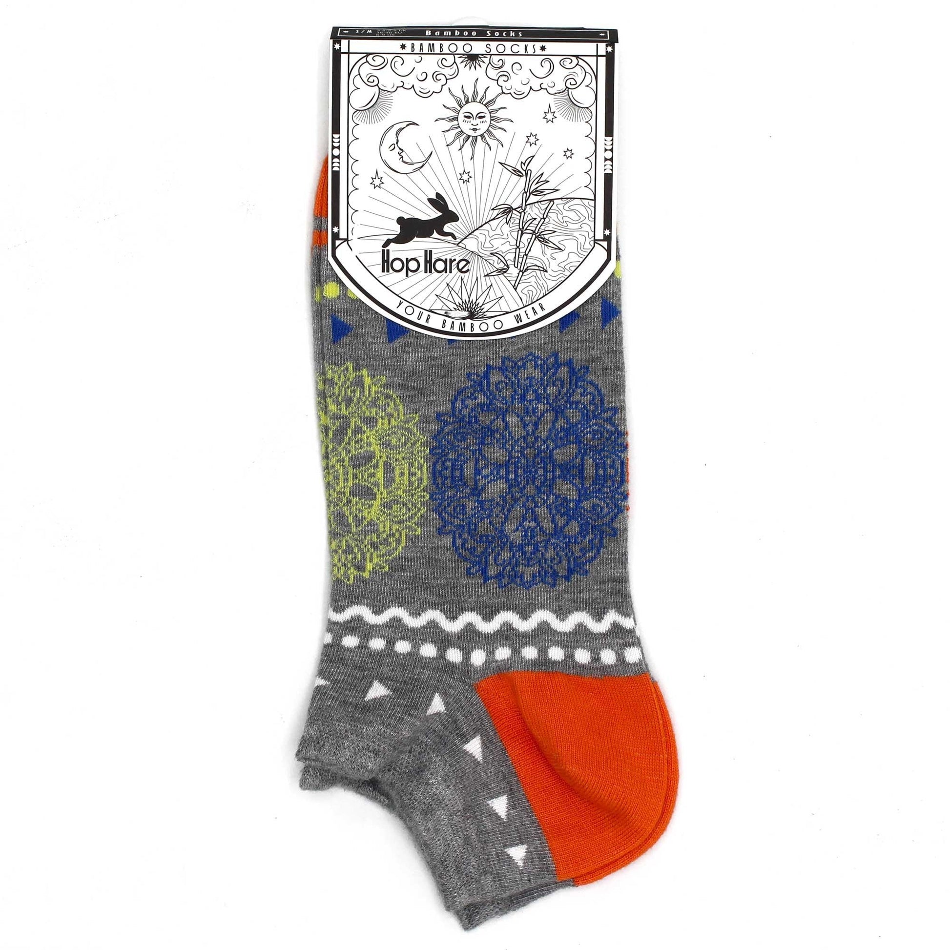 S/M (3.5 - 6.5) Hop Hare Bamboo Low Socks - Flowers of Life | #product_category# - OneRoofGifts