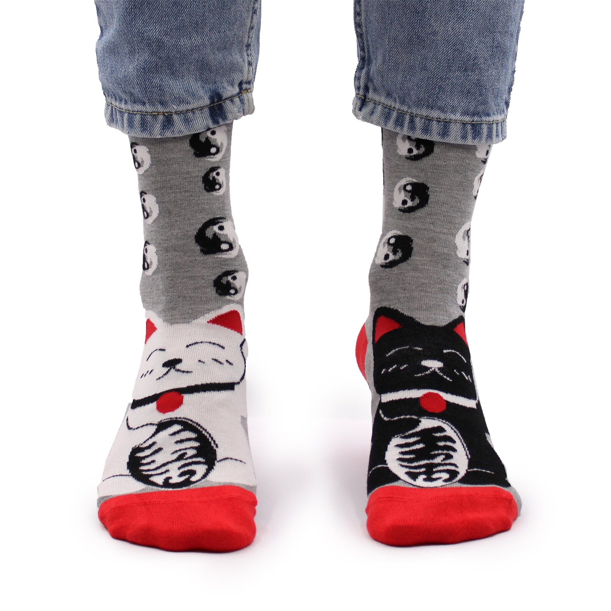 S/M Hop Hare Bamboo Socks - Lucky Cats Design | #product_category# - OneRoofGifts