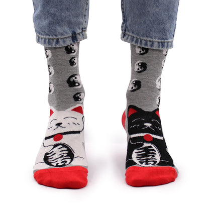 S/M Hop Hare Bamboo Socks - Lucky Cats Design | #product_category# - OneRoofGifts