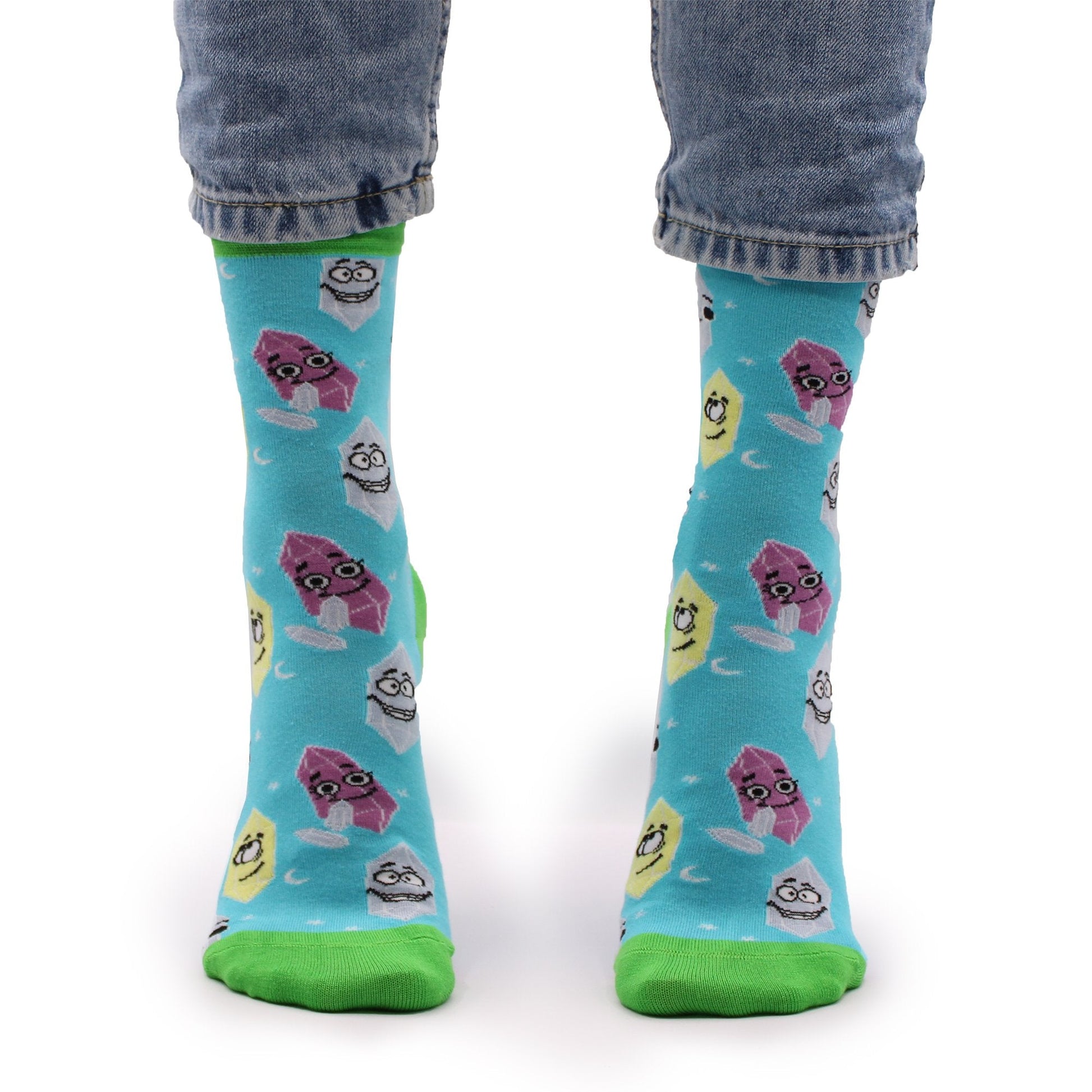 S/M Hop Hare Bamboo Socks - Lucky Gemstone Design | #product_category# - OneRoofGifts