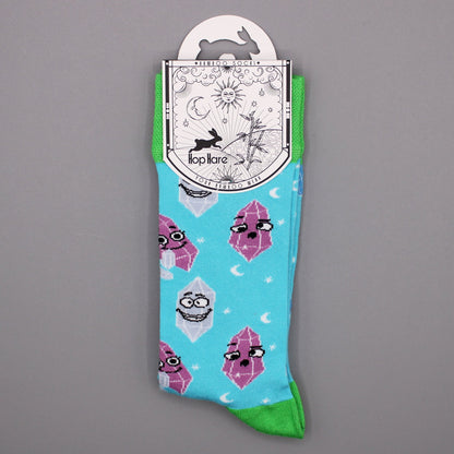 S/M Hop Hare Bamboo Socks - Lucky Gemstone Design | #product_category# - OneRoofGifts
