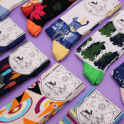S/M Hop Hare Bamboo Socks - Tree of Life Design | #product_category# - OneRoofGifts