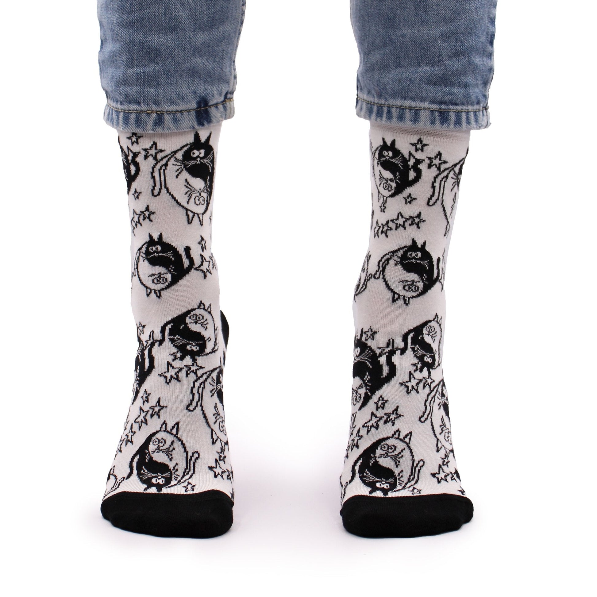 S/M Hop Hare Ying Yang Bamboo Socks | #product_category# - OneRoofGifts