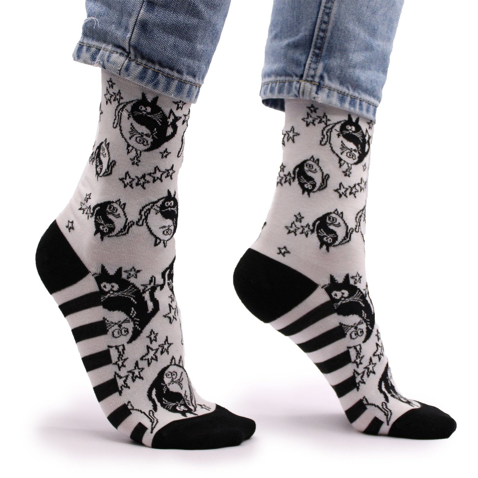 S/M Hop Hare Ying Yang Bamboo Socks | #product_category# - OneRoofGifts